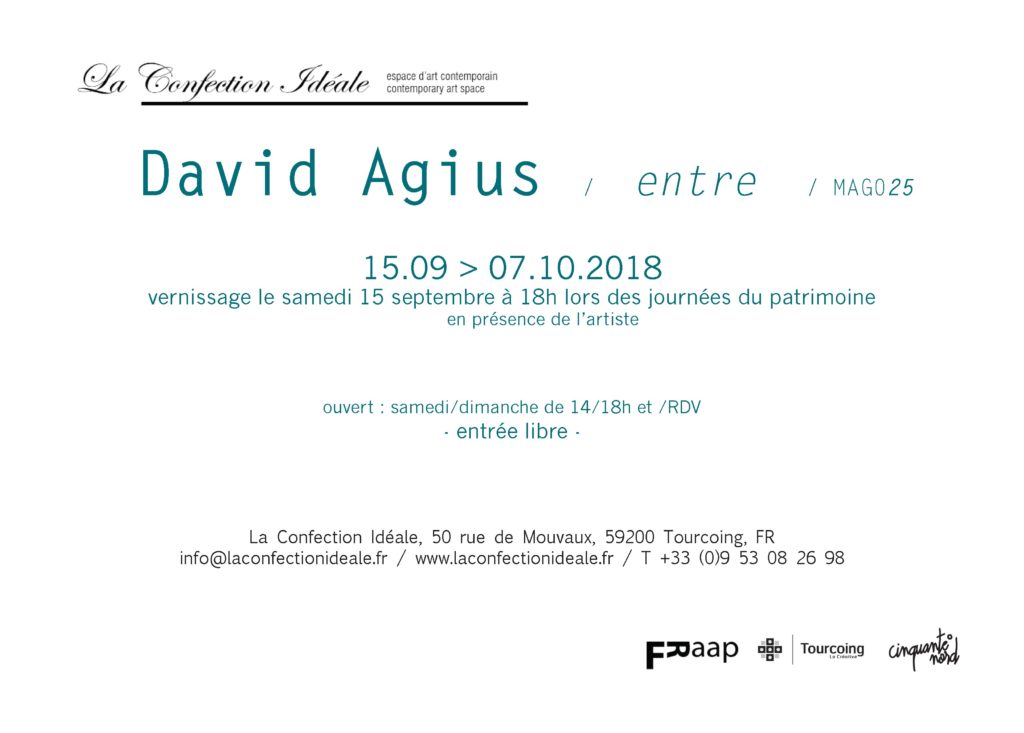 David Agius / entre / MAG025 Carton d'invitation